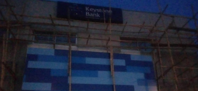 BREAKING: One dies as Keystone bank building collapses in Lagos