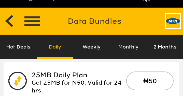25 MB Daily plan