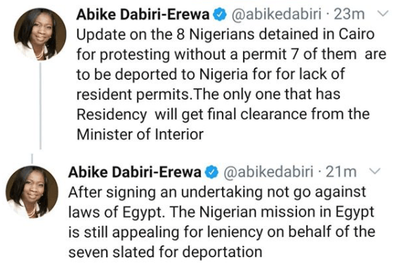 #EndSARS Protest In Egypt
