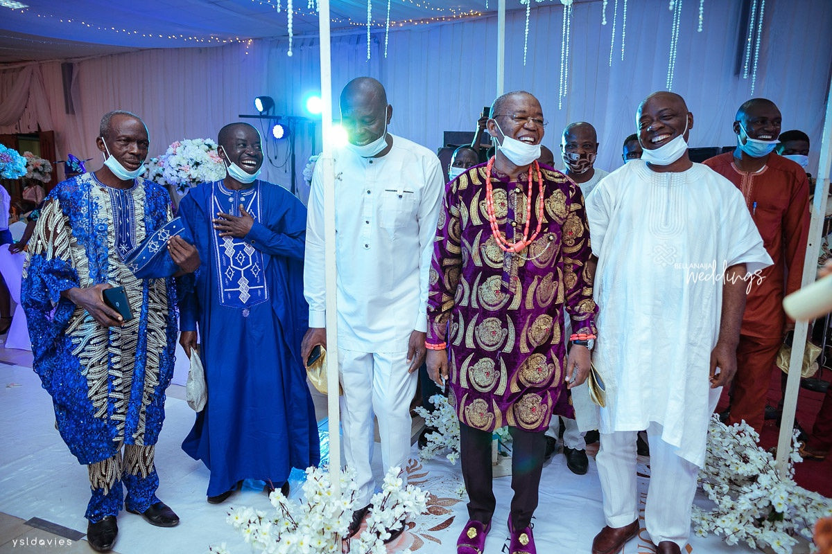 Nigerian divorcee who is in her 50s gets hitched to the love of her life, a widower in his sixties (photos/video)