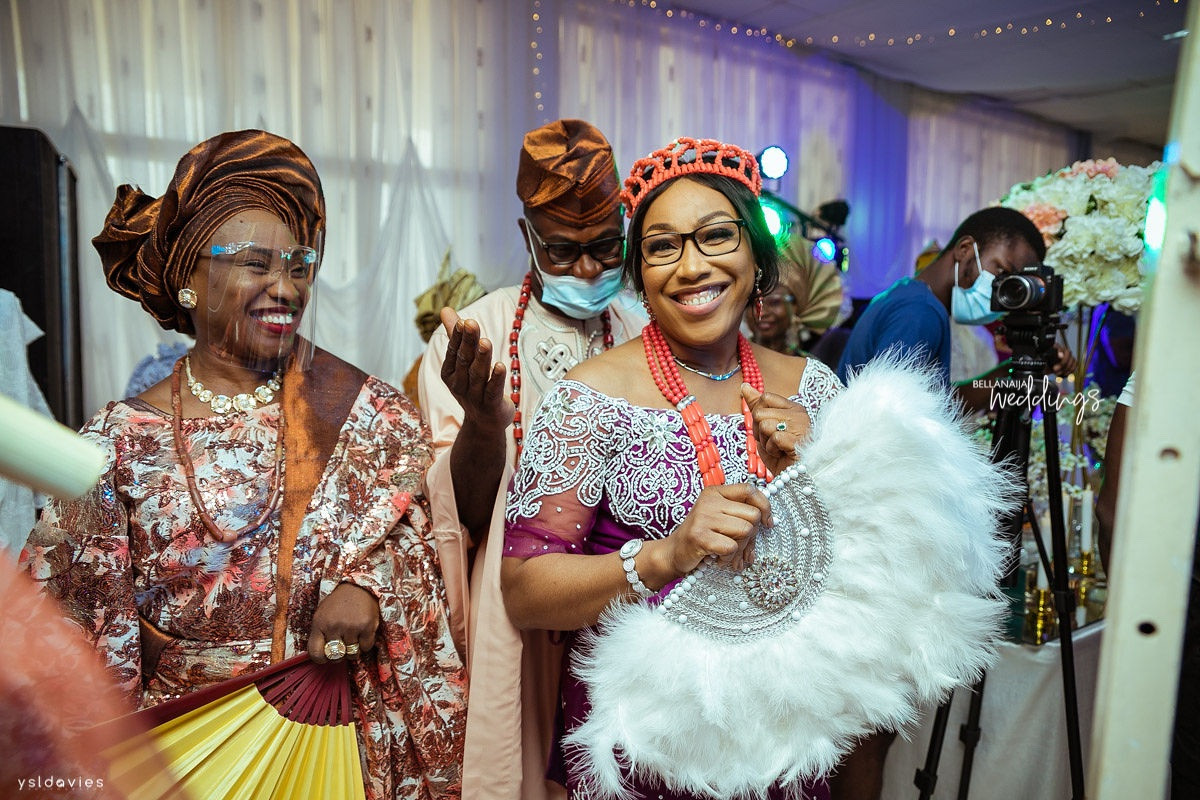 Nigerian divorcee who is in her 50s gets hitched to the love of her life, a widower in his sixties (photos/video)