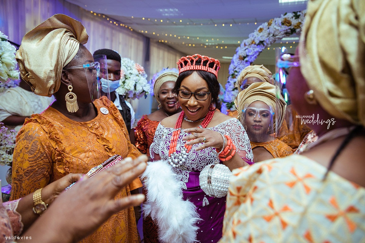 Nigerian divorcee who is in her 50s gets hitched to the love of her life, a widower in his sixties (photos/video)
