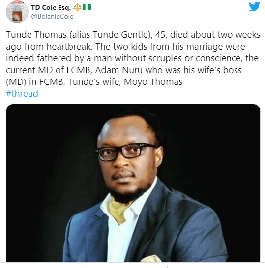  FCMB MD Adam Nuru