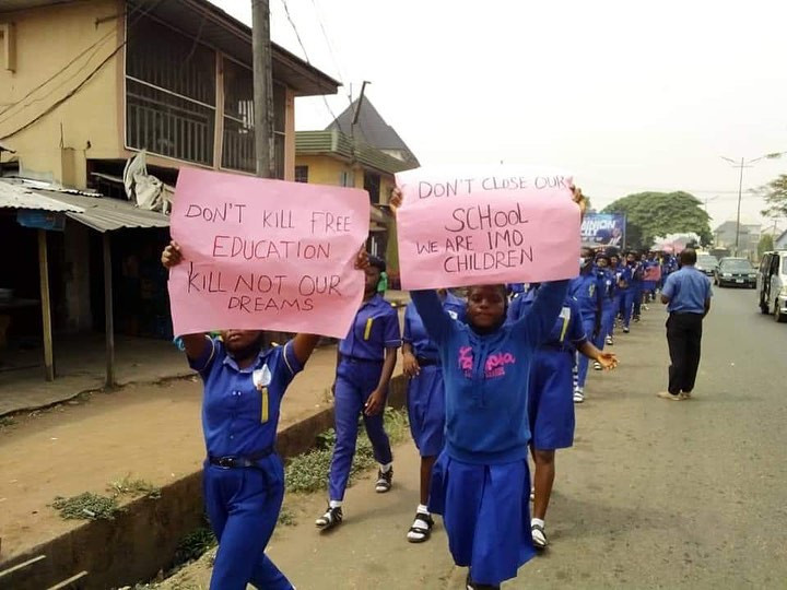 Students of Rochas Okorocha