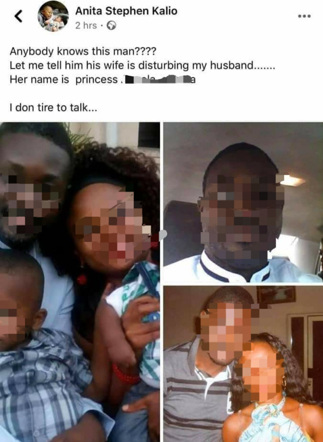 "Tell him his wife is disturbing my husband" Married woman shares photo of a couple as she accuses the wife of coming on to her husband