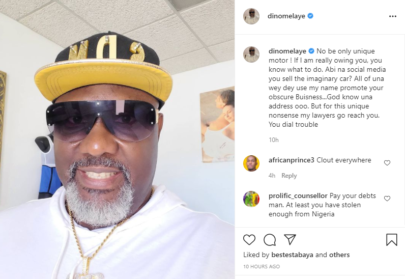 Dino Melaye Fires Back at automobile company that accused him of buying car without paying