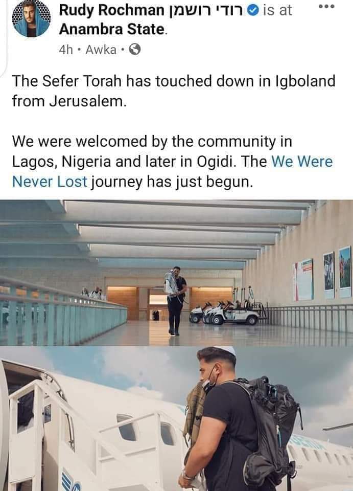 Jewish Sefer Torah Arrives Nigeria From Israel 