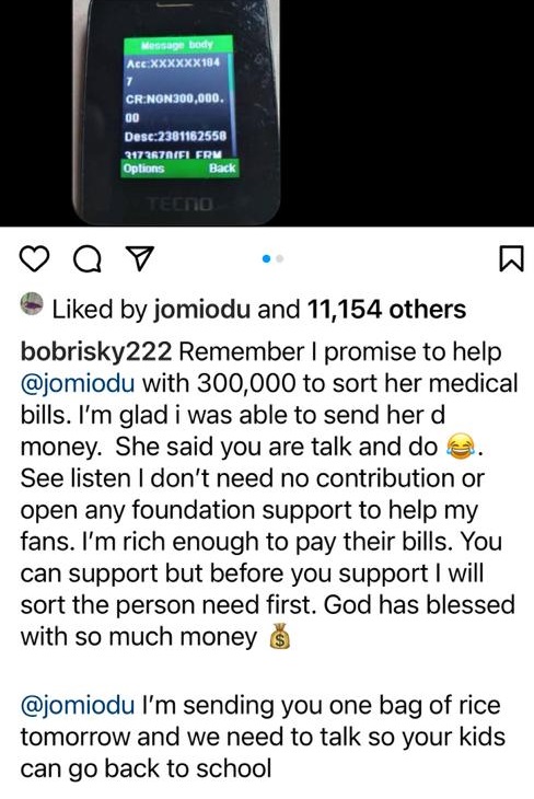 Bobrisky Pays Lady’s N300k Medical Bill, Promises To Send Her Kids Back To School