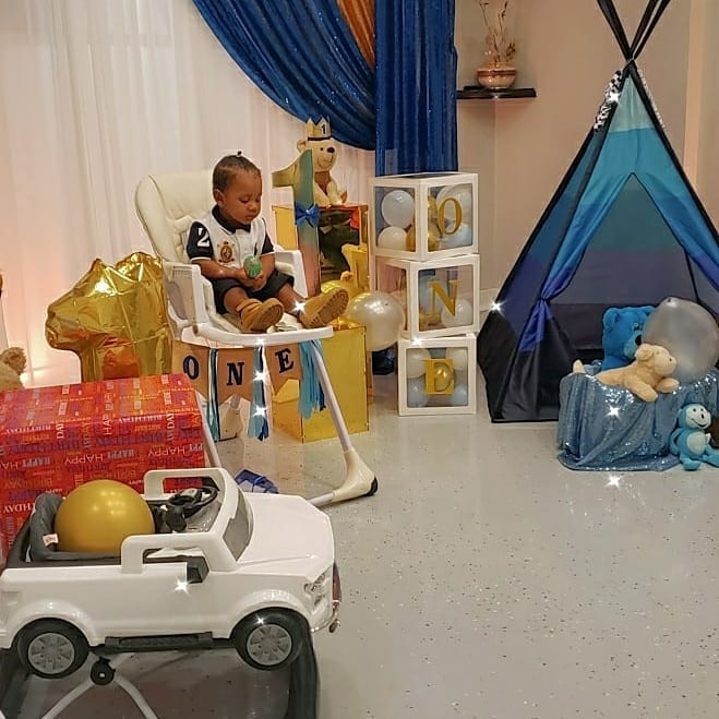 Reality TV star, Gifty Powers, shows off son
