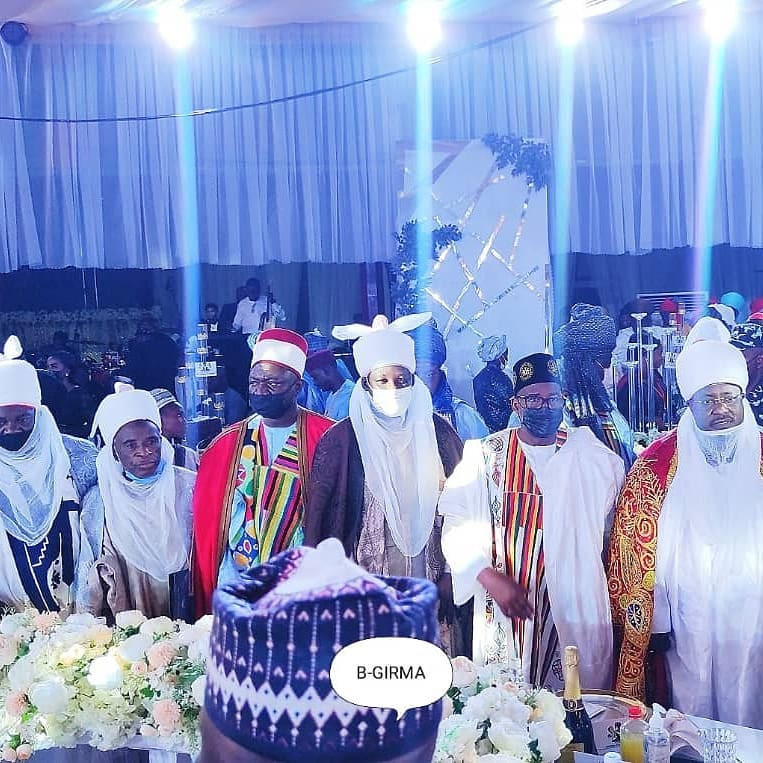 Patience and Goodluck Jonathan, Ahmed Lawan, Gov Diri, Dino Melaye, others at wedding reception of Gov. Mohammed