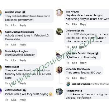 Update On Npower Physical Verification Nationwide