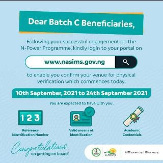 Closing date For Npower Batch C Physical Verification