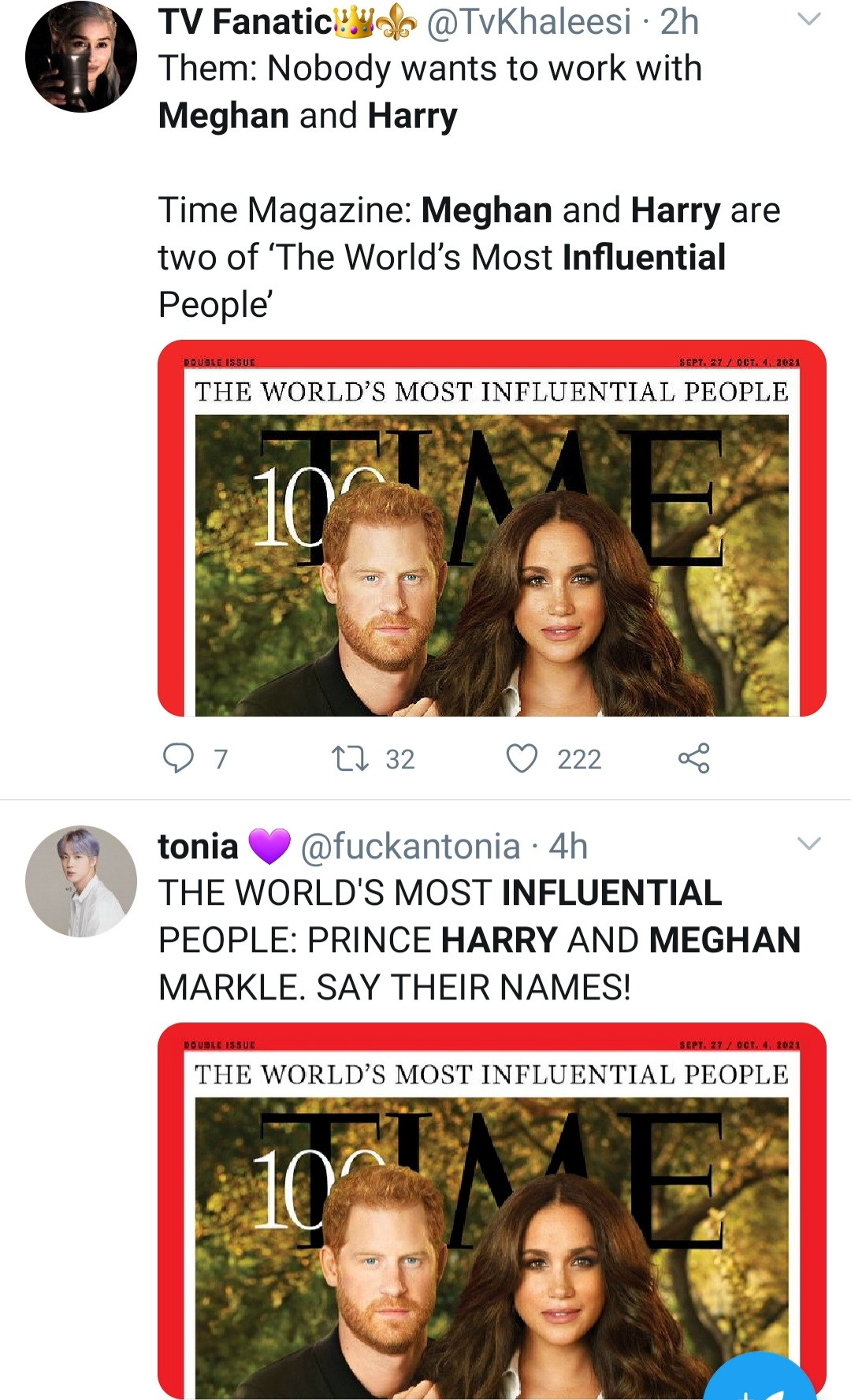 Prince Harry and Meghan Markle make TIME 100 Most Influential People list