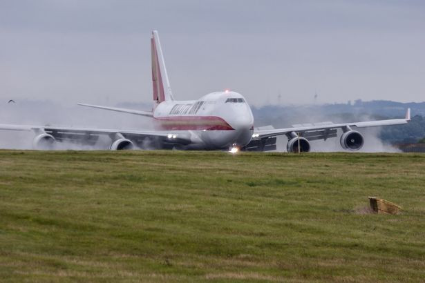 Plane bursts into flames after making 