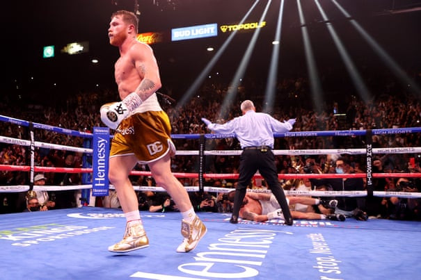 Canelo Alvarez becomes undisputed super middleweight champion of the world after historic victory against Caleb Plant 