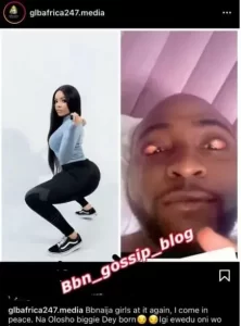 Nigerians Drag Nengi for allegedly dating Davido