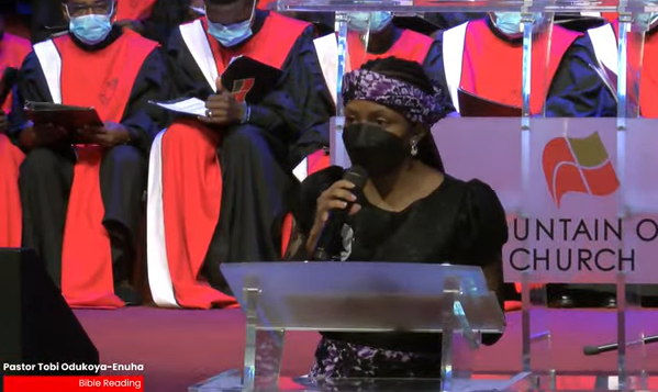 Photos and video from the funeral service of Pastor Nomthi Odukoya, wife of Lagos pastor Taiwo Odukoya
