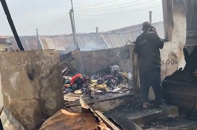 Millions lost as fire guts Nyanya market in Abuja (photos/video)