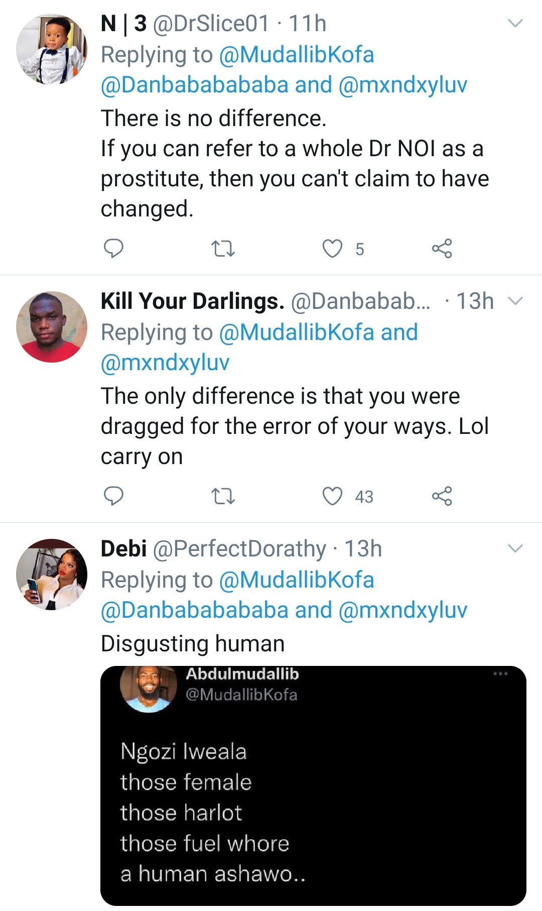 Man who called Ngozi Okonjo Iweala a very foul name years ago says he