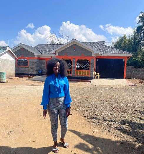 Lady Builds Beautiful 3-Bedroom House For Her Mum