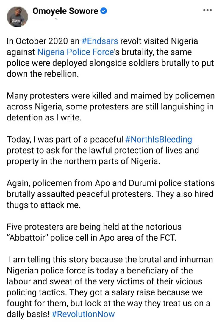 Protesters influenced policemen