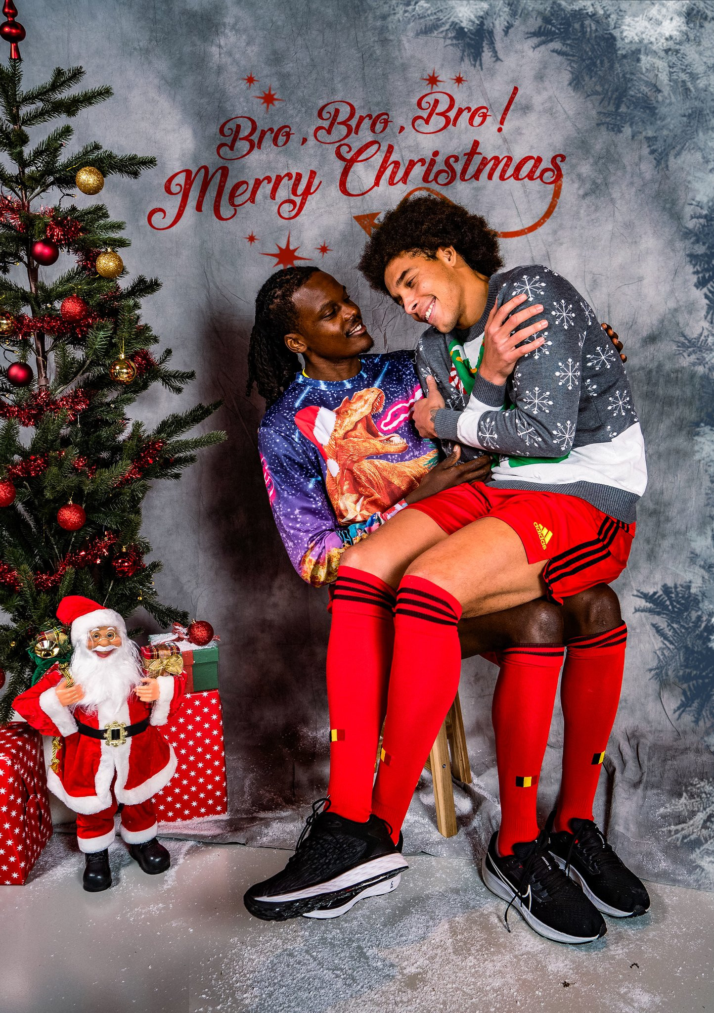 Belgium football team release hilarious Christmas photos 