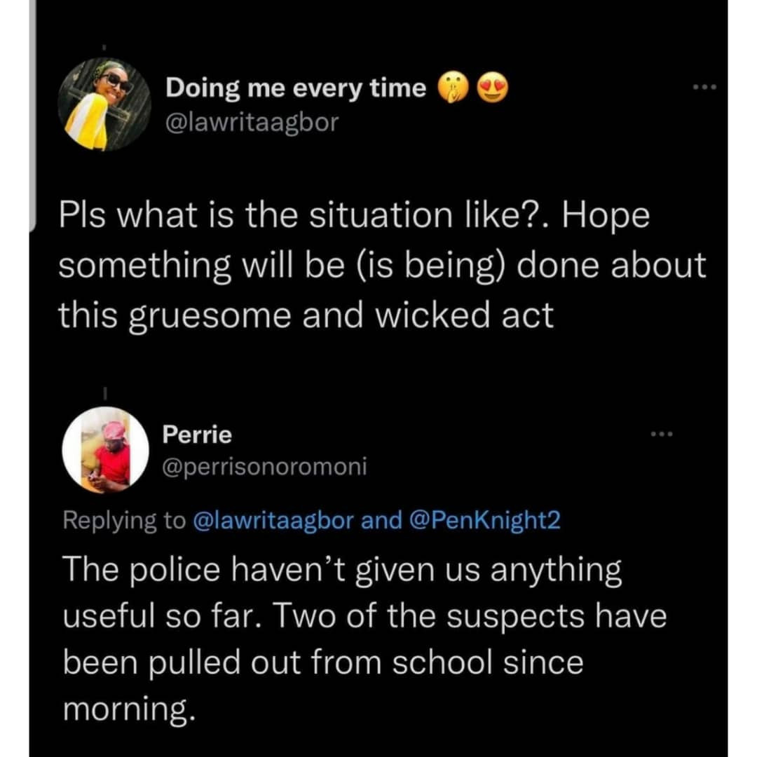 Tonto Dikeh, Caroline Danjuma, others react to alleged killing of 12 year old student by his schoolmates in Lagos 