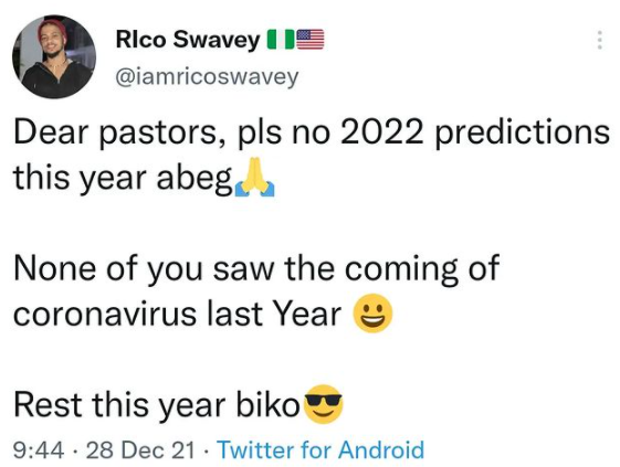 None of you saw the coming of Coronavirus last year - BBNaija