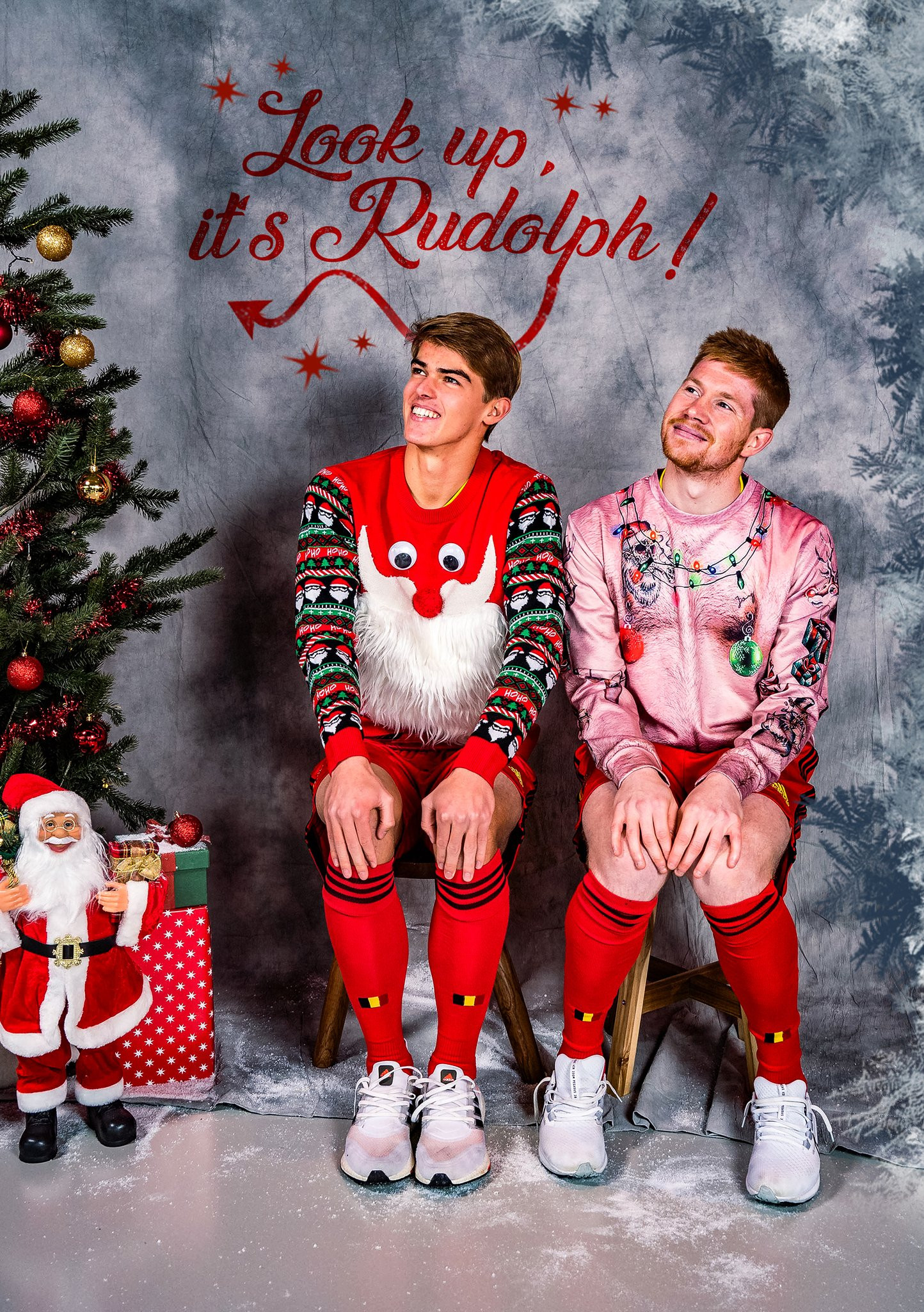 Belgium football team release hilarious Christmas photos 