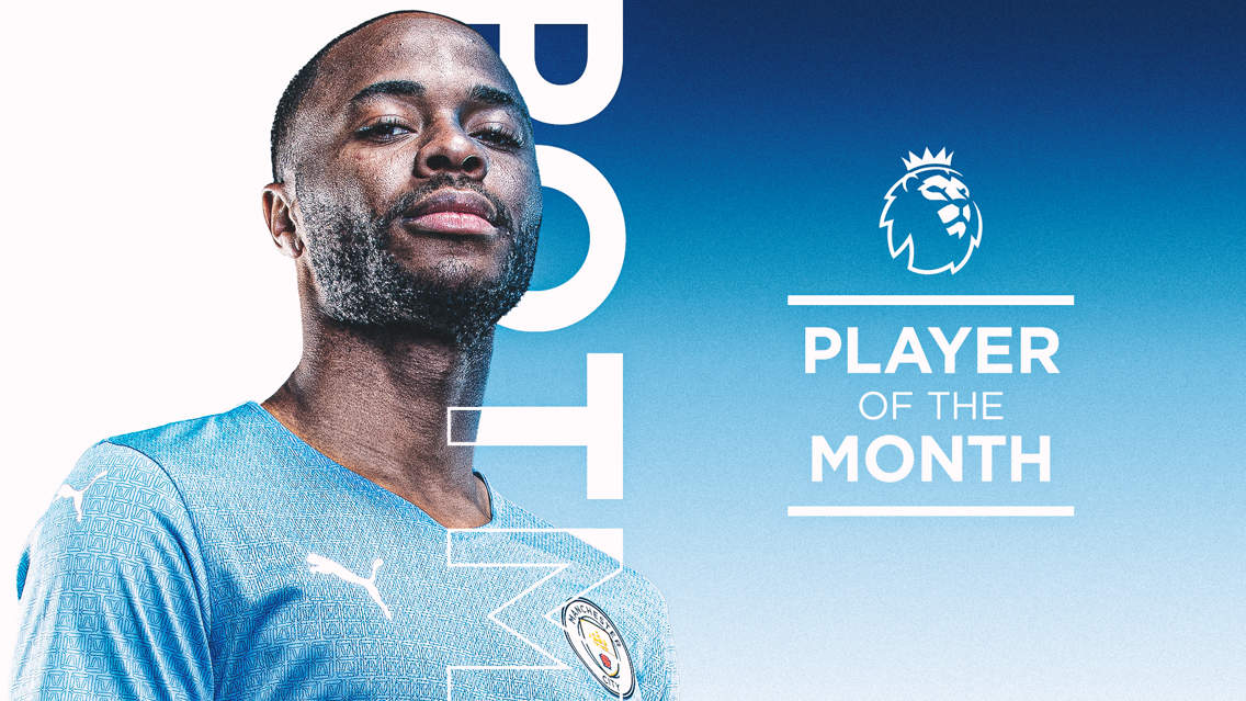 Raheem Sterling wins Premier League Player of the Month for December