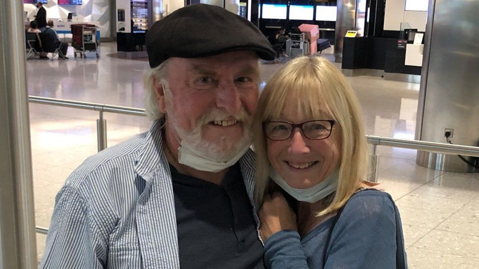 Long distance couple aged 72 and 69 separated by covid-19, marry after 20 months apart (photos)