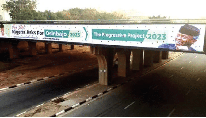 Osinbajo Presidential Campaign Billboard Emerges In Abuja