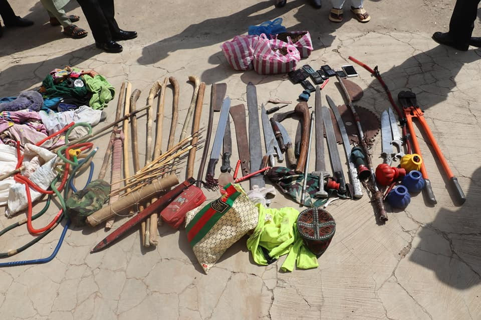 Police arrest 28 additional suspects over youth restiveness, thuggery in Minna, recover dangerous weapons 