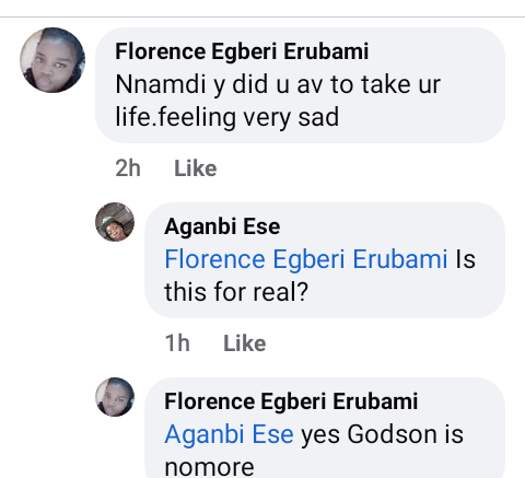 Banker allegedly commits suicide in Delta a day after posting "I no longer have a mind of my own because I do things I later regret" on Facebook