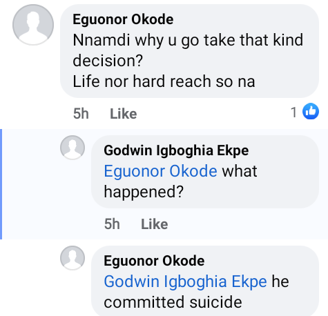 Banker allegedly commits suicide in Delta a day after posting "I no longer have a mind of my own because I do things I later regret" on Facebook
