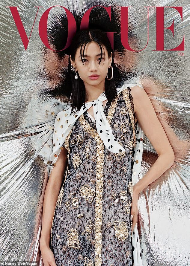  ?Squid Game? star Hoyeon Jung makes history as the first South Korean to cover Vogue magazine (photos)