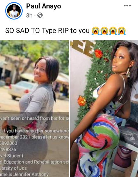 Missing UNIJOS student reportedly found dead in hotel 