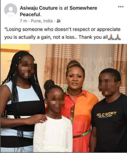 Wife of Mercy Aigbe