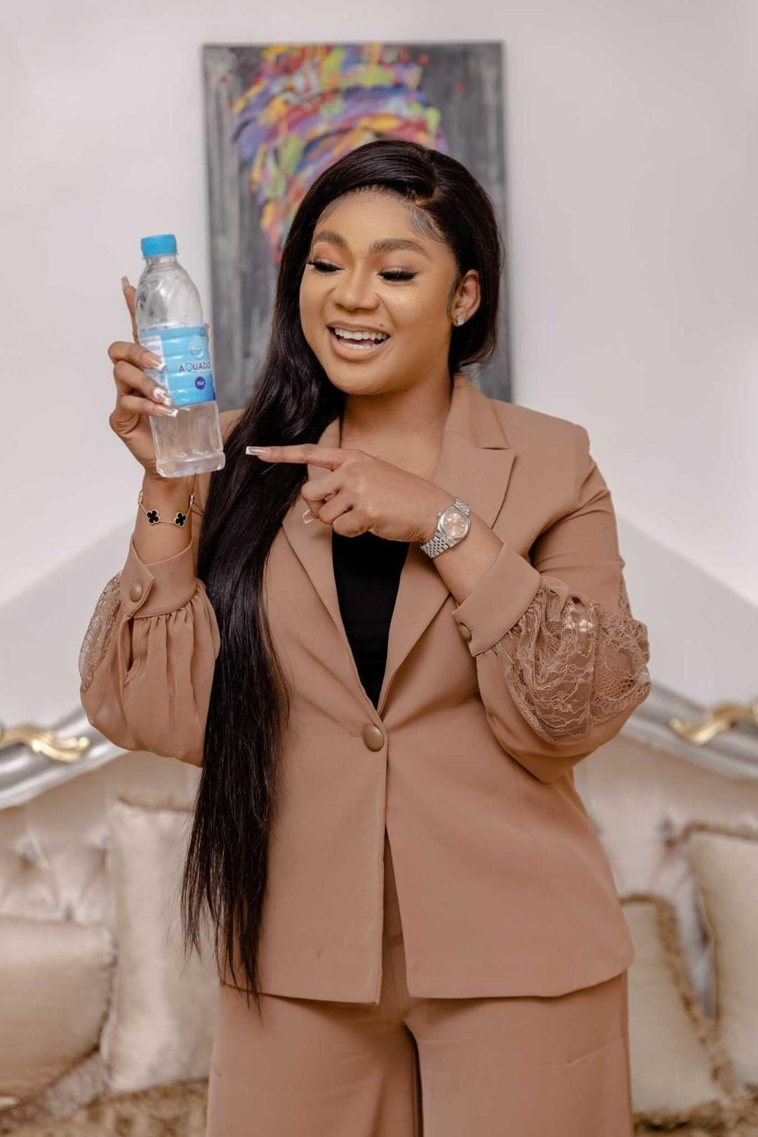 Nollywood Actress, Rechael Okonkwo a.k.a Nkoli Nwa Nsukka announced as brand ambassador for Aquadon Water