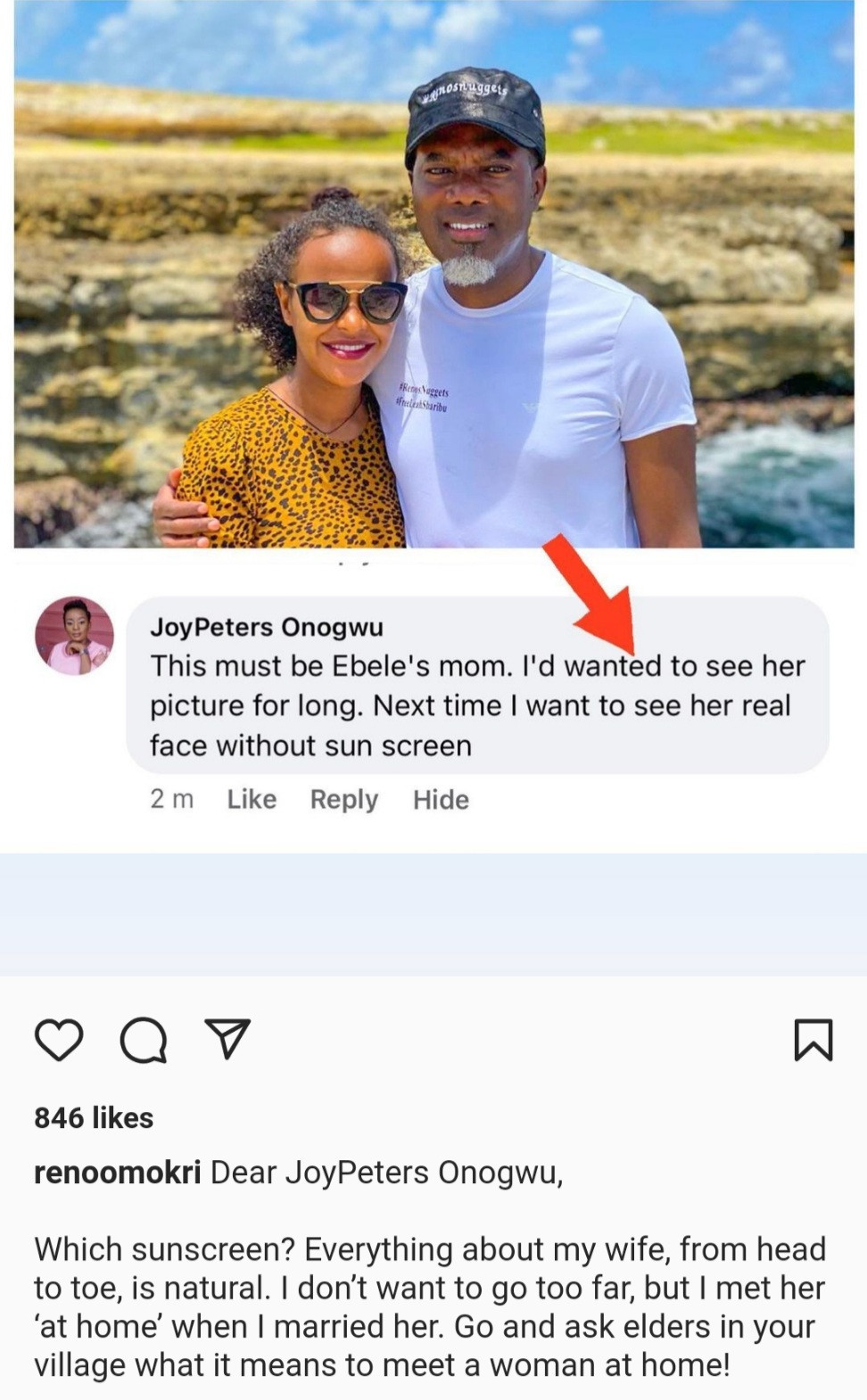 Reno Omokri admits that he finds Bianca Ojukwu attractive but says nothing can make him Cheat from his wife
