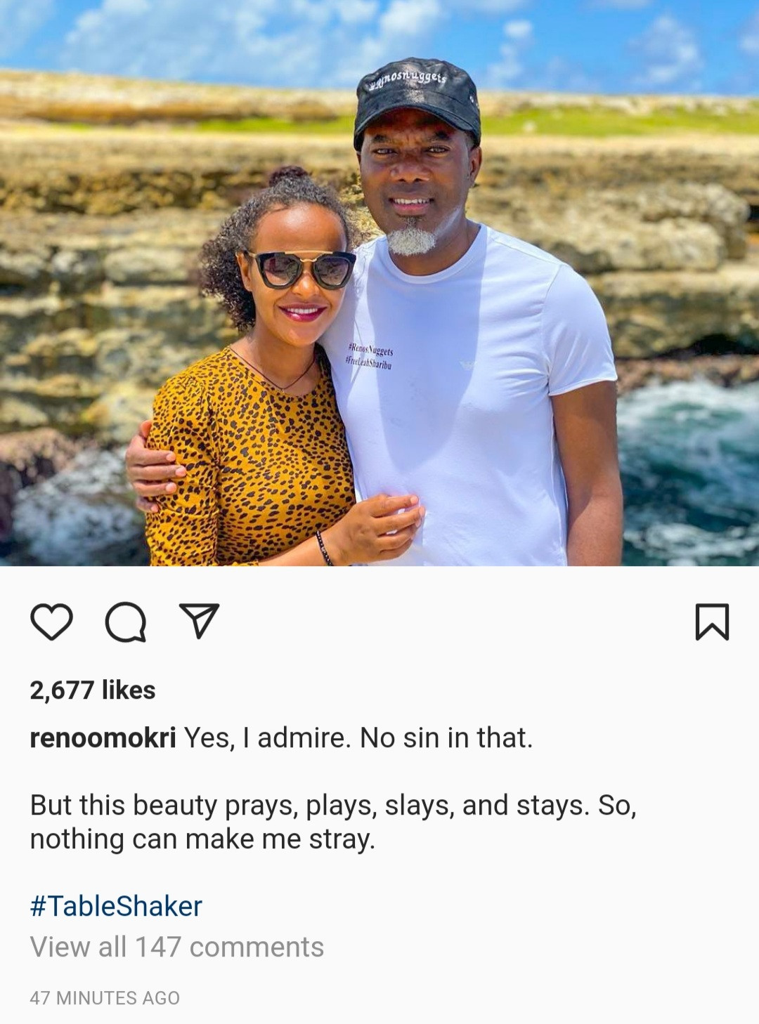Reno Omokri admits that he finds Bianca Ojukwu attractive but says nothing can make him Cheat on his wife