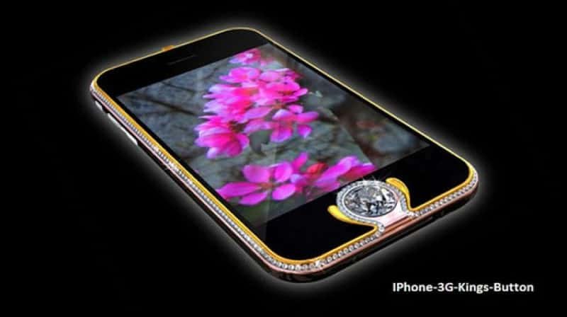 Most Expensive Phones - iPhone 3G Kings Button