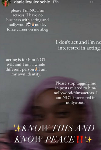 Please stop tagging me to posts related to him - Actor Yul Edochie?s daughter speaks out