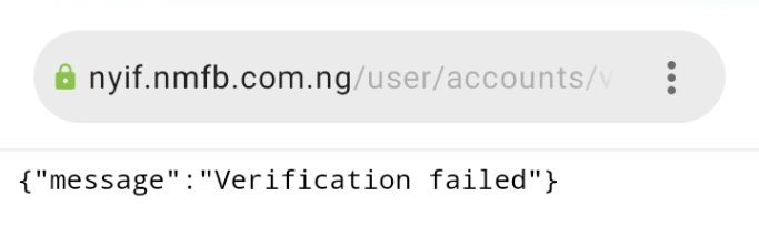 nyif verification failed