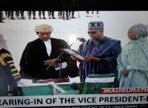 Shettima’s oath of office was administered to him by the Chief Justice of Nigeria, Justice Kayode Ariowola.
