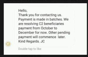 Npower C Beneficiaries Payment October to December 2022 Important Update Today 28th May 2023