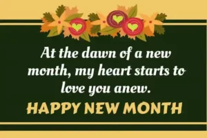 Happy New Month Messages August 2023