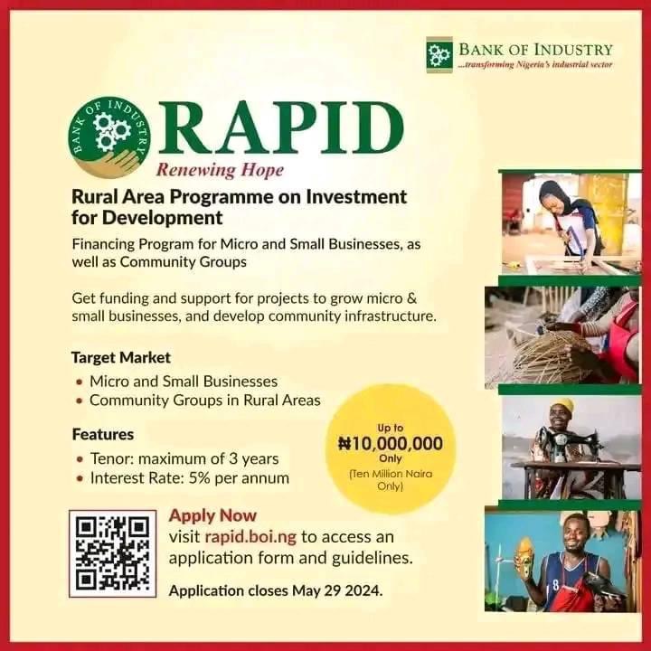 How To Apply For N10 Million Loan Through BOI Rapid Empowerment Program