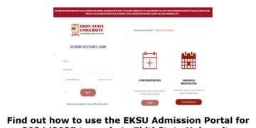 EKSU Portal: Ekiti State University Admission Portal 2024/2025